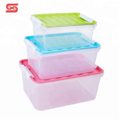 9L-25L claler tool airtight stackable plastic kitchen storage boxes with lid